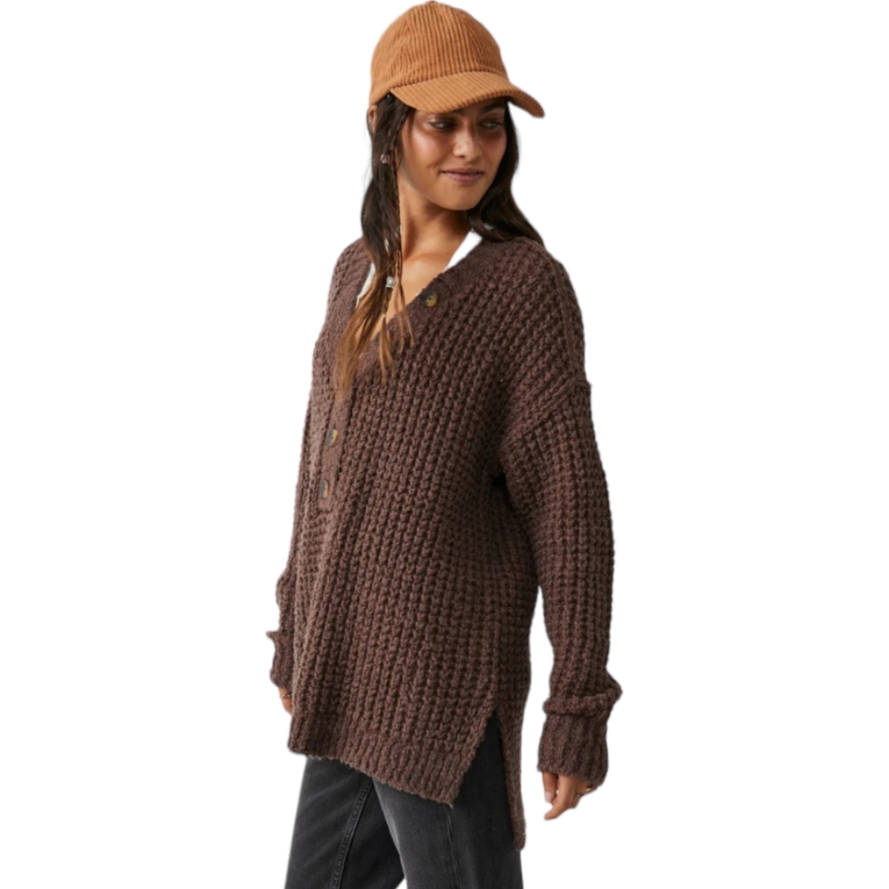 Free People Whistle Thermal Henley NWT - Picture 2 of 5